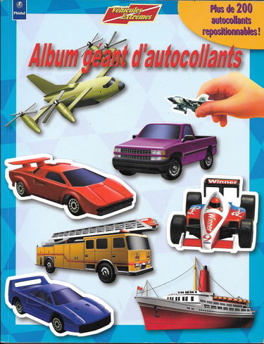 Album géant d'autocollants "Véhicules extrêmes" - 5 ans et + (Plus de 200 autocollants repositionnables)