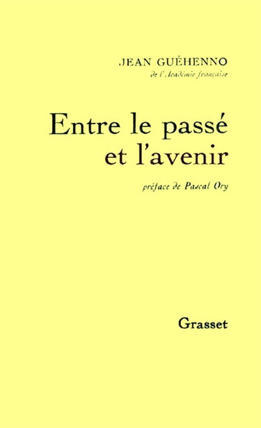 Couverture de Entre le passé et l'avenir