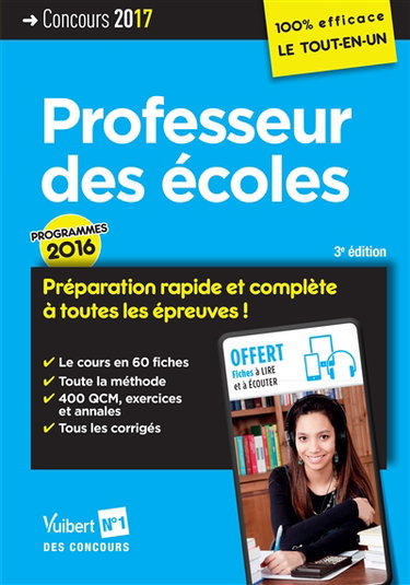 Professeur des écoles : concours 2017 : programmes 2016