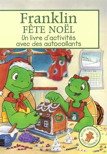 Franklin fête Noël : un livre d'activités avec des autocollants