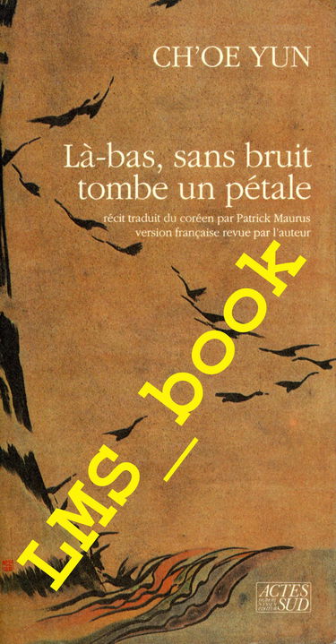 Là-bas, sans bruit, tombe un pétale