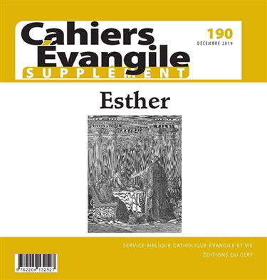 Cahiers Evangile, supplément, n° 190. Esther