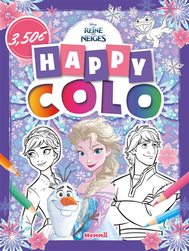 Disney La Reine des Neiges : Happy colo (Anna, Elsa, Kristoff)