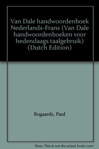 Couverture de Van Dale handwoordenboeken voor hedendaags taalgebruik Van Dale handwoordenboek Frans-Nederlands