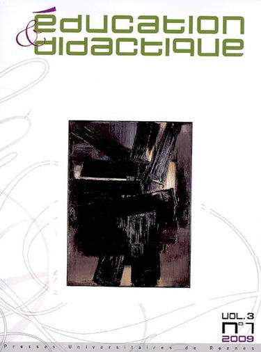 Education & didactique, n° 1 (2009)