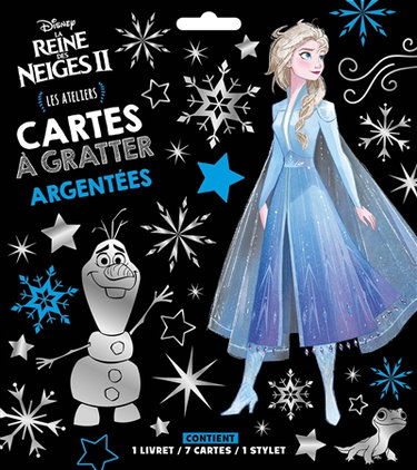 Couverture de La reine des neiges II : cartes à gratter argentées par Walt Disney company