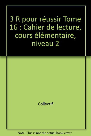 Cahier de lecture cours élémentaire niveau 2