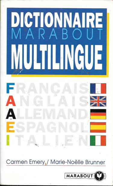 Couverture de Dictionnaire multilingue par Carmen Emery-Serrano