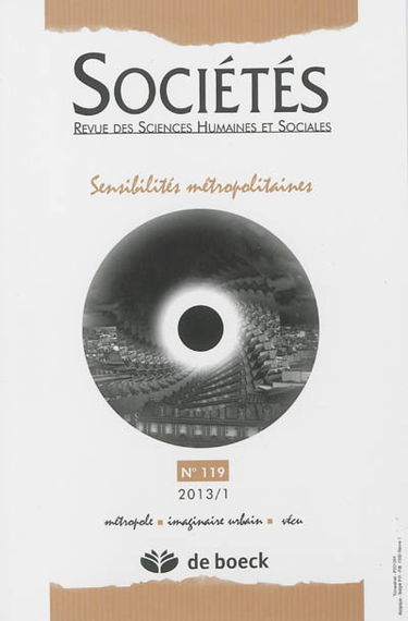 Sociétés, n° 119. Sensibilités métropolitaines