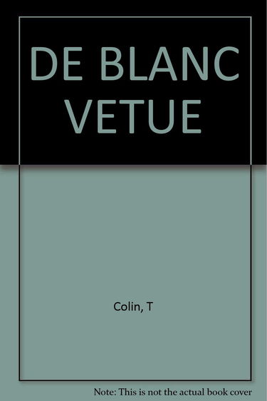 De blanc vêtue