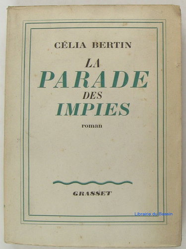 Couverture de la parade des impies par Célia Bertin