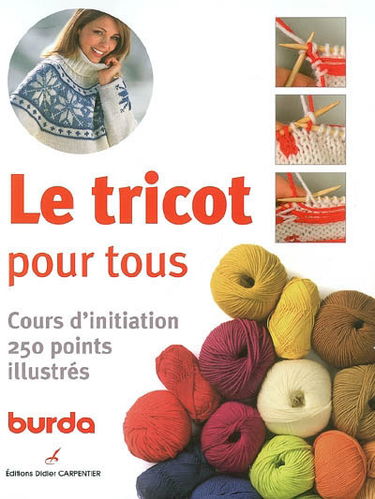 Le tricot pour tous : cours d'initiation : 250 points illustrés