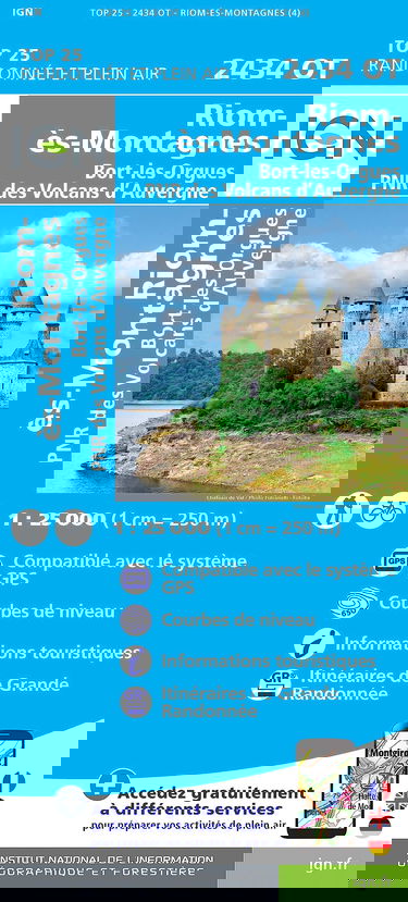 2434OT Riom es montagne bort les orgues pnr des volcans