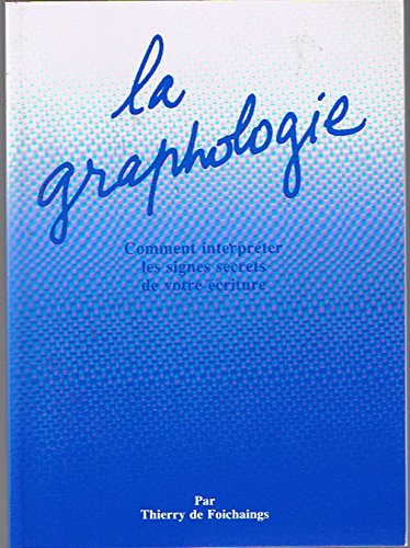 Couverture de La graphologie.