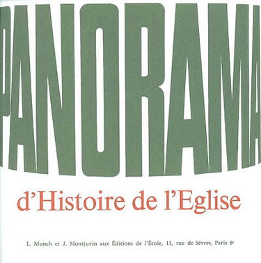 Panorama d'histoire de l'Eglise