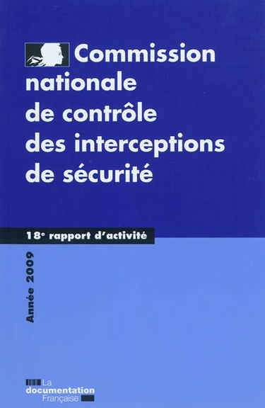 18e rapport d'activité : année 2009