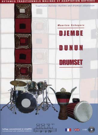 Couverture de Djembe dunun drumset m.schepers 2 cd