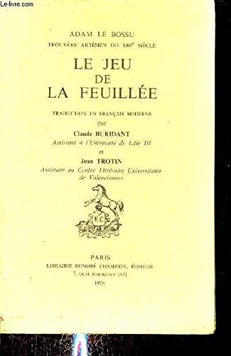 Couverture de Le jeu de la feuillee