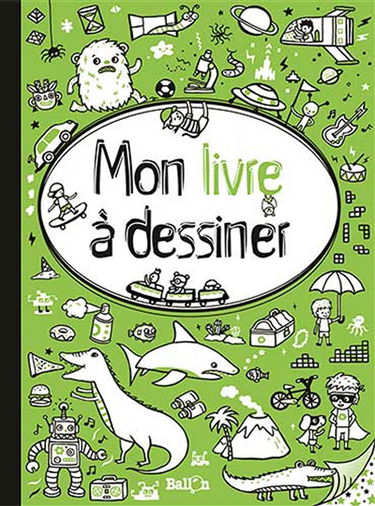 Mon livre à dessiner : vert