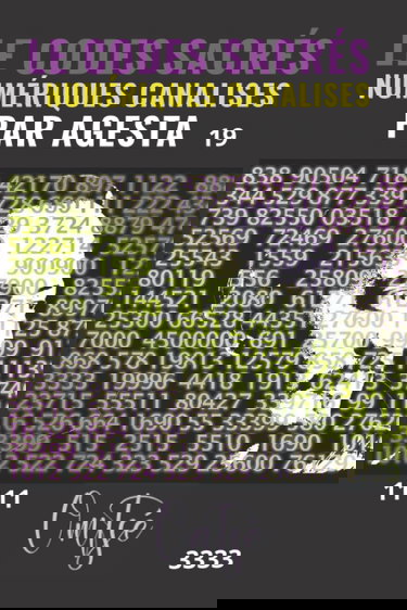 Les Codes Sacrés Numériques Canalises par Agesta