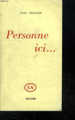 Couverture de PERSONNE ICI