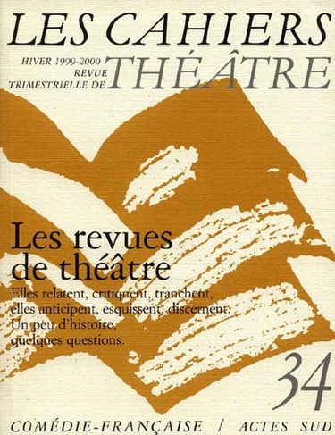 Cahiers de la Comédie-Française (Les), n° 34