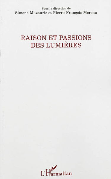 Raison et passions des Lumières