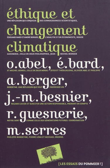 Ethique et changement climatique
