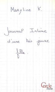 Journal intime d'une très jeune fille