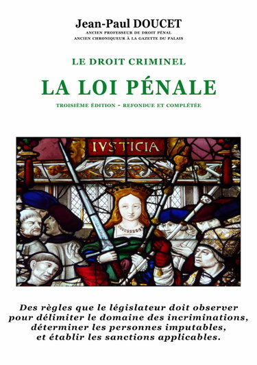 Couverture de La loi pénale (Troisième édition refondue et complétée)