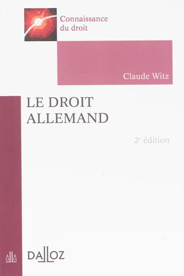 Le droit allemand