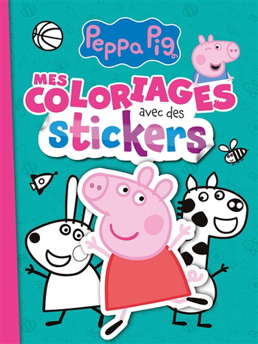 Couverture de Peppa Pig : mes coloriages avec des stickers