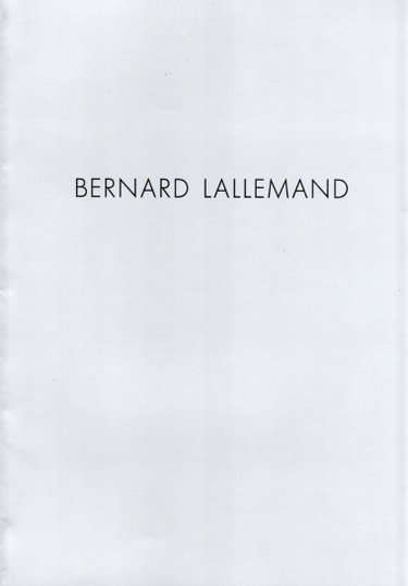 Couverture de Bernard Lallemand