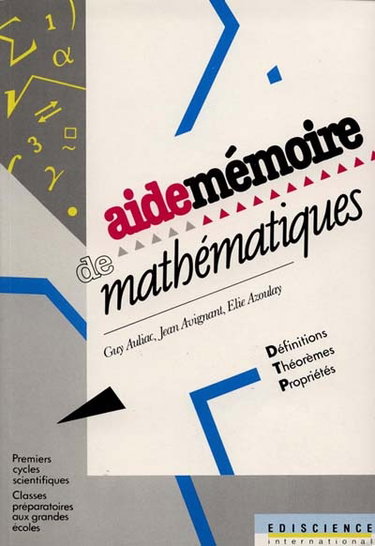 Couverture de Aide-mémoire de mathématiques