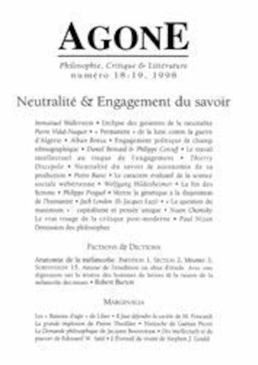 Agone 18 / 19-1998-Neutralite & Engagement Savoir