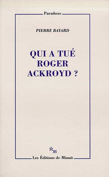 Qui a tué Roger Ackroyd ?