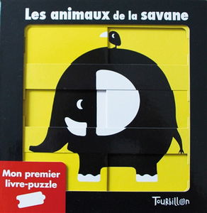 Les animaux de la savane : mon premier livre-puzzle