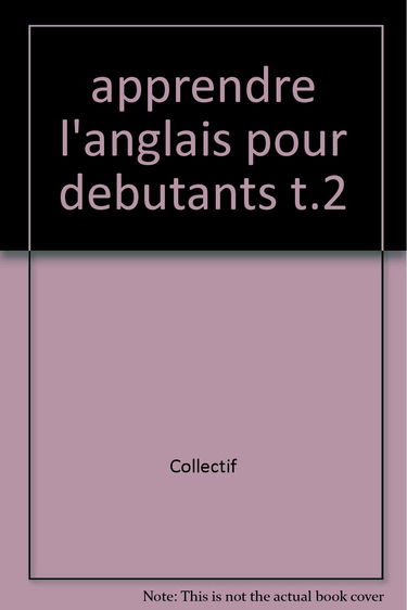 Livre K7 5. Apprendre l'anglais 2