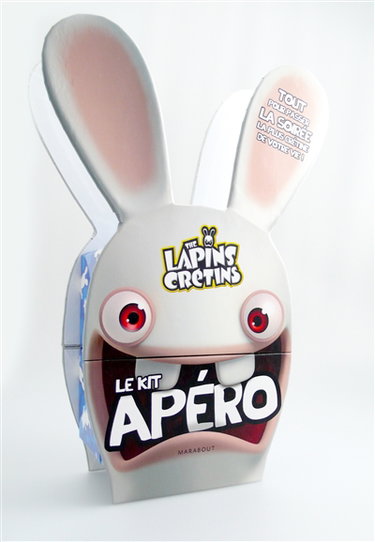 Couverture de The lapins crétins : le kit apéro : tout pout passer la soirée la plus crétine de votre vie !