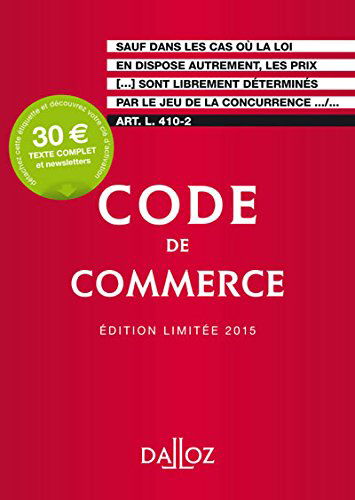 Code de commerce 2015