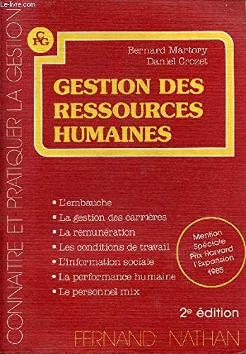 Couverture de Cpg gestion ress.humaine