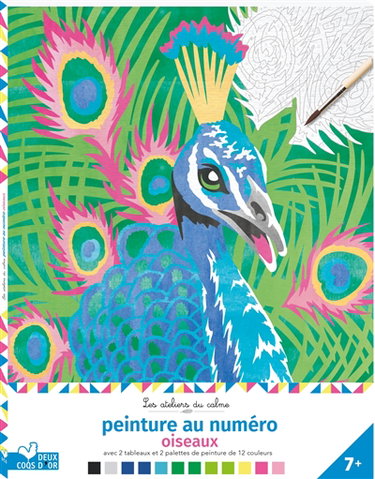 Oiseaux : peinture au numéro : 7+