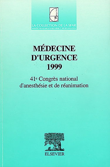 Couverture de Médecine d'urgence 1999