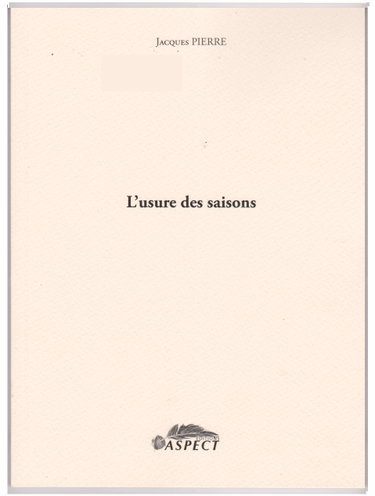 Couverture de L'usure des saisons