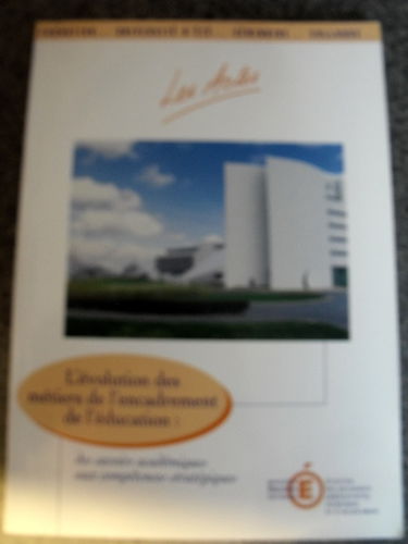 L'évolution des métiers de l'encadrement de l'éducation : Actes de l'université d'été, 28 au 31 octobre 2000, Clermont-Ferrand (Les actes)