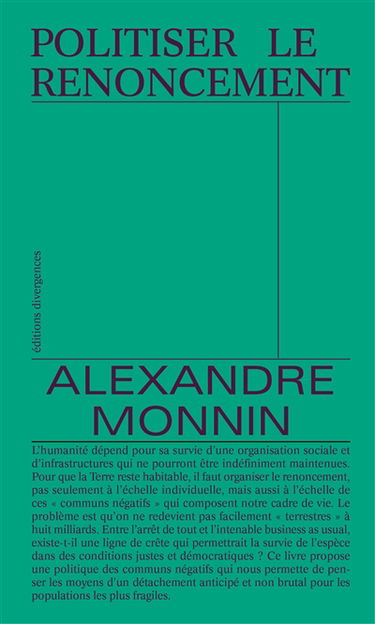 Politiser le renoncement