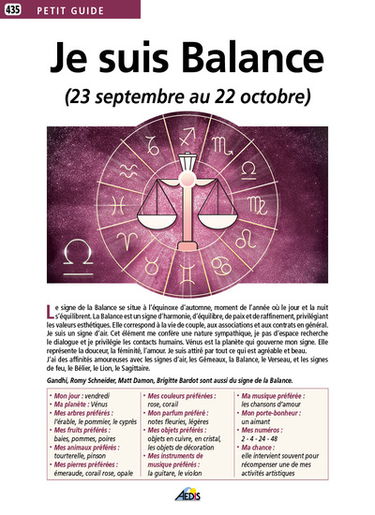 Je suis Balance (23 septembre au 22 octobre)