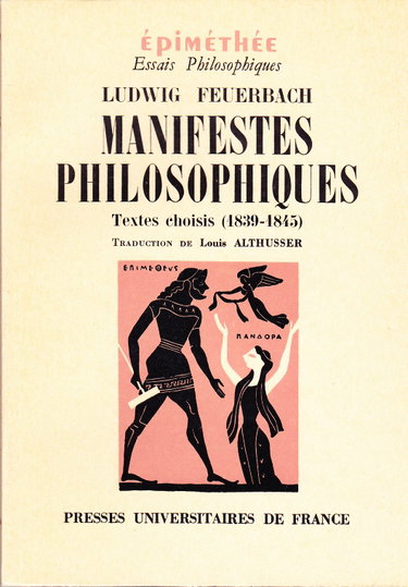 Couverture de Manifestes philosophiques. Textes choisis (1839-1845)