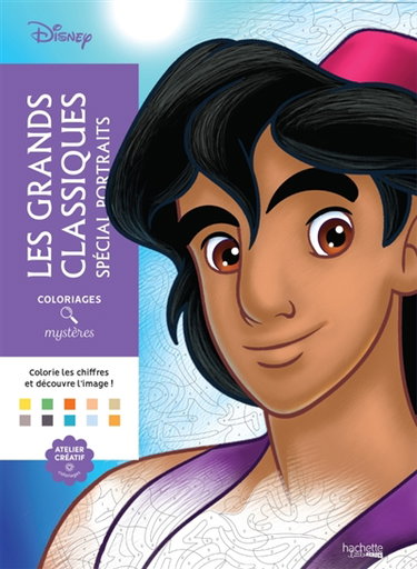 Couverture de Coloriages mystères : Grands classiques Spécial Portraits