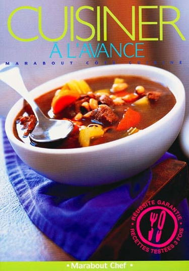 Cuisiner à l'avance